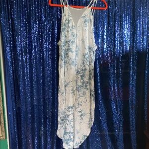 Hurley Blue and White Maxi Dress
